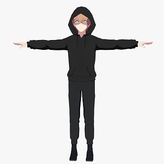 Cartoon Anime Boy Cartoon Anime Boy Man Movie Game 3d model