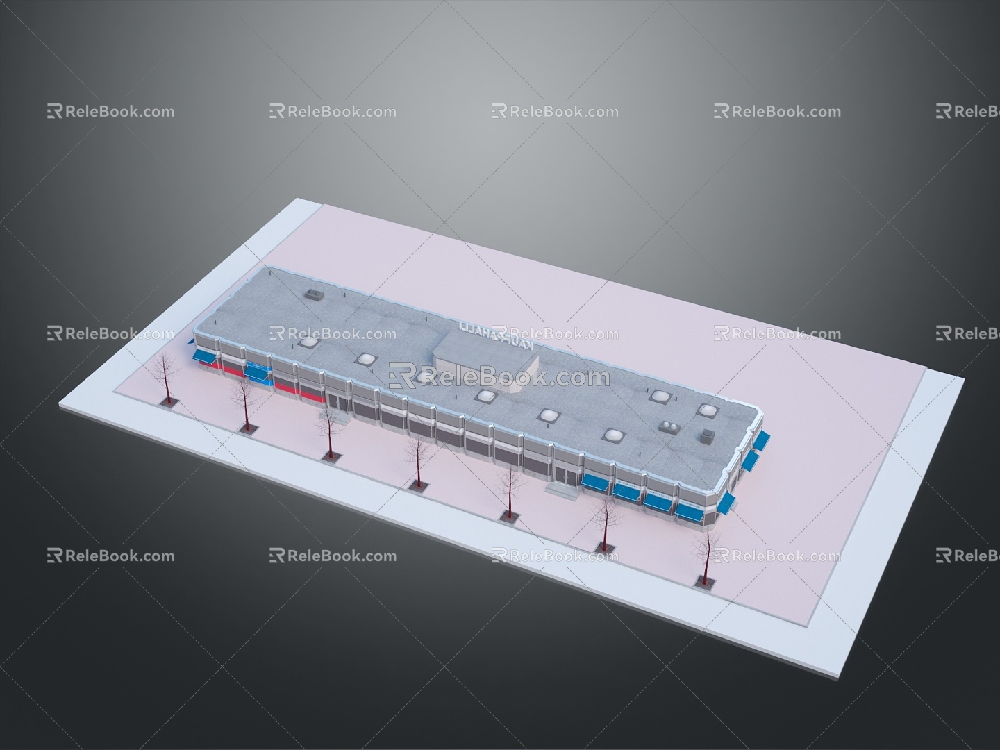 school university campus playground bird's-eye view of the city bird's-eye view miniature city miniature city landscape 3d model