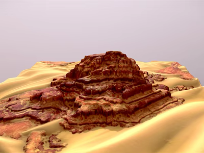 Desert Mountain Modern Mountain 3d model