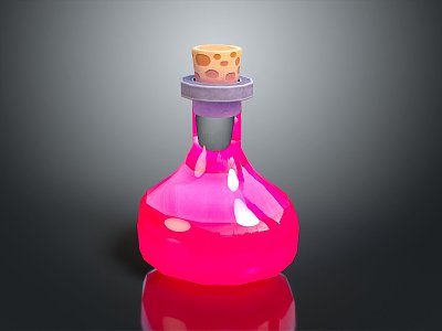 Potion Drug Magic Bottle Blood Bottle Magic Potion Plus Blood Potion Plus Magic Potion Water Energy Bottle 3d model