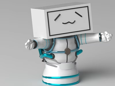 Modern robot beeps 3d model