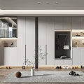 Shoe cabinet SU model 3d model