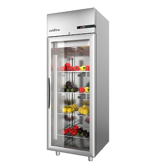 Freezer Refrigerator 3d model