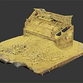 Stone Material Processing Machinery with Inclined Equipment and Crushed Stone Pile Setup