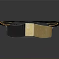 Authentic Pecorino Romano Cheese In Black And Gold Packaging With Green Label