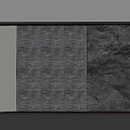 Modern Background Wall Design With Stone Texture Brick Pattern And Smooth Panels 3d model