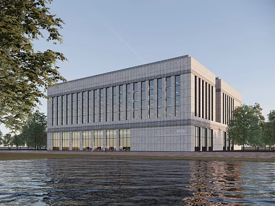 Modern Office Building Multi-storey Office Building Industrial Park Office Building Administrative Office Building 3d model