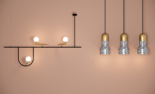 Modern chandelier 3d model