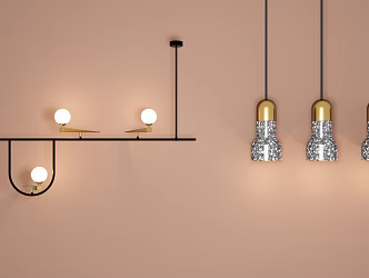 Modern chandelier 3d model