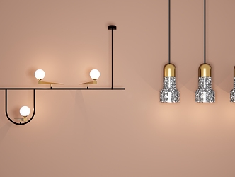 Modern chandelier 3d model