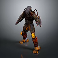 Mech Warrior Mech Soldier Machine Battlearm Mechanical Battlearm Machine Fighter Robot 3d model