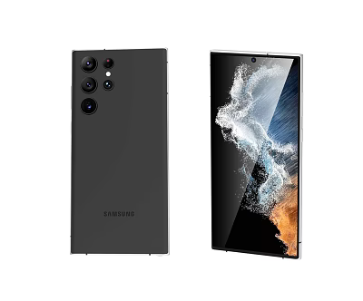 Samsung Smartphone With Rear Camera System And Dynamic Front Display Design 3d model