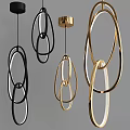 Modern chandelier 3d model