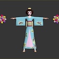 Kimono Beauty Kimono Japanese Kimono Japanese Woman Oriental Woman Asian Woman Woman Female 3d model