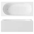 Modern White Bathtub Design With Simple Style Smooth Surface And Clean Lines 3d model