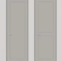 Modern Light Gray Hinged Doors With Simple Design For Interior Use