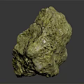 Golden Shiny Natural Mineral Specimen With Crystalline Texture On Dark Background