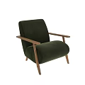 Modern Green Sofa and Coffee Table Set with Wooden Frames and Soft Upholstery