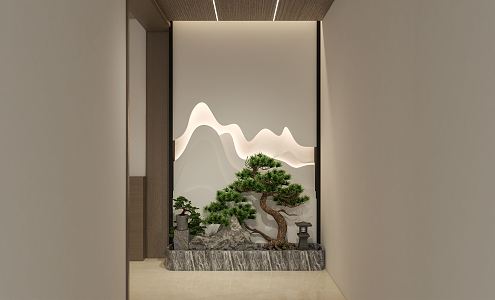 New Chinese Aisle Office 3d model