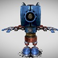 Robot small robot cartoon robot hand-painted robot 3d model