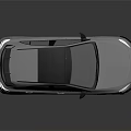 Sleek White Sporty Hatchback With Black Roof Rear Spoiler And Stylish Rims
