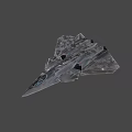 Gray Stealth Fighter Jet With Modern Sleek Design And Triangular Wings 3d model