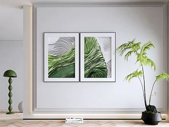 Quiet Decorative Hanging Painting 3d model