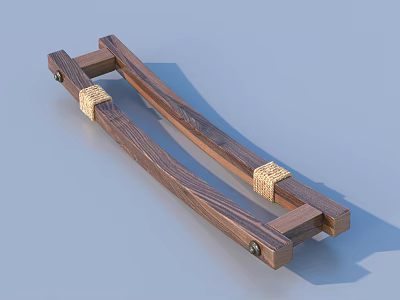 Rope ornaments wood wood wood parts 3d model