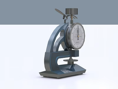 Industrial Equipment Dial Thickness Gauge With Sturdy Metal Frame And Precision Measuring Tool 3d model