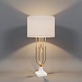 Modern Table Lamps With Diverse Base Designs And White Fabric Shades