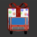 Colorful Children's Furniture With Gift Box And Toy Truck Decorations