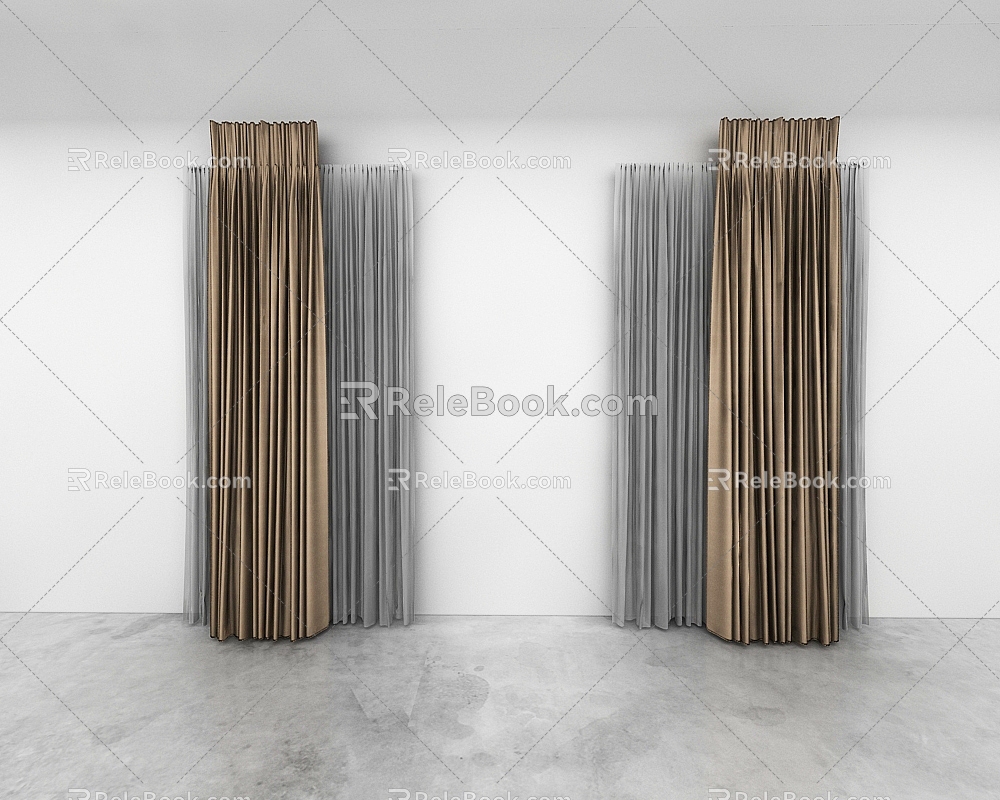 Curtains 3d model