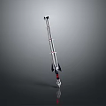 Space Rocket Model With Multistage Design Silver Body Red Accents And Vertical Standing