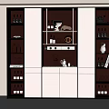 Modern Wine Cabinet Sideboard 3d model