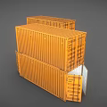 Large Heavy Duty Stacked Industrial Shipping Containers For Storage And Transport