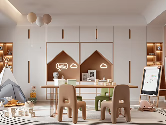 Modern Children's Entertainment Room 3d model