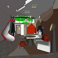 Hotel Guest Room Featuring Slide Red Playhouse White Sofa And Green Tree Decor