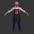 MasterChef Logo Apron with Long Sleeve Shirt and Casual Pants Outfit Design