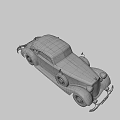 Functional Vintage Convertible Car Featuring Dark Brown Silver Body Classic Design Round Headlights And Wheels