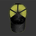 Stylish Trucker Hat With Mesh Back And Dark Abstract Pattern For Casual Daily Wear