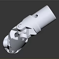 Hardware Tools White Universal Joint Connector with Durable Precision Structure and Smooth Surface