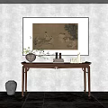 New Chinese-style Duanjing Strip Case 3d model