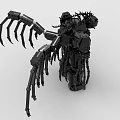 LEGO Toy Blocks Fighting Robot Gundam Mech Warrior Transformers 3d model