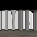 Modern Decorative Column Decorative Column Decorative Column 3d model