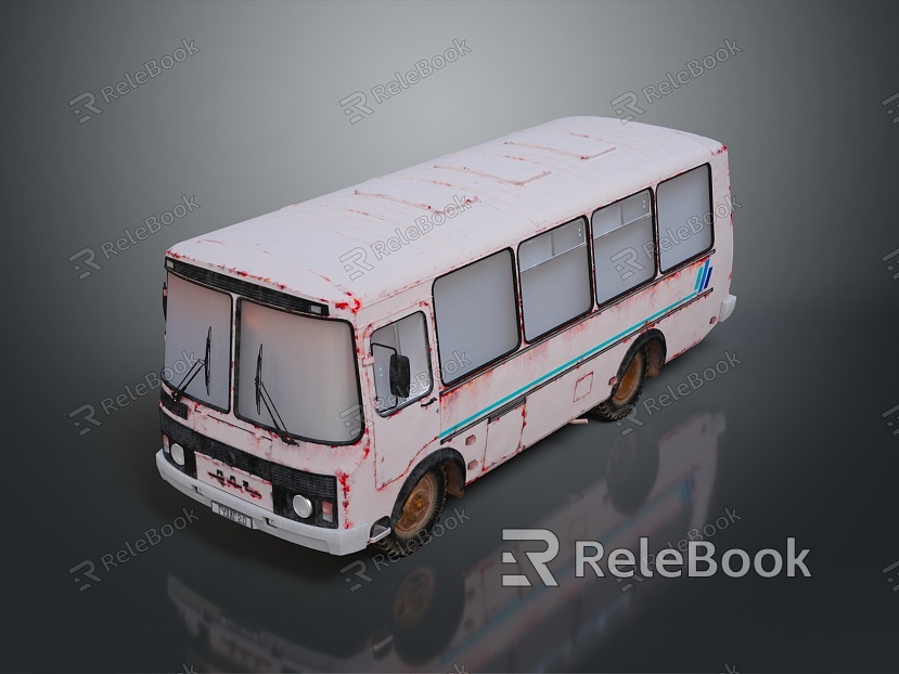 Bus School Bus Van Box Bus Bus Tourist Bus Coach model