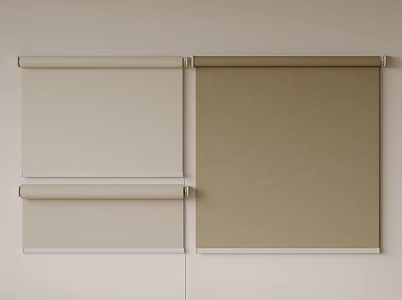 Modern Cloth Blinds Venetian Blinds Curtain Shangri-La Blinds Rolling Blinds Honeycomb Blinds Roman Blinds 3d model