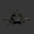 Futuristic Cosmic Spaceship With Armored Hull And Aerodynamic Design For Space Exploration