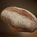 Traditional Artisan Rustic Bread With Crusty Exterior And Whole Grain Texture