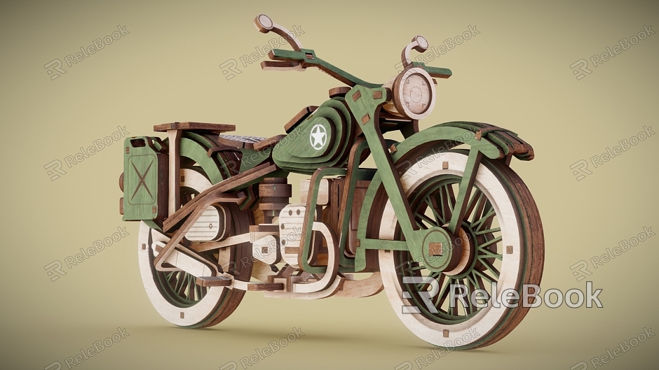 Wooden Motorcycle Motorcycle Motorcycle Toy Handmade Motorcycle model