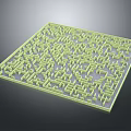 Large Green Square Maze Playground Equipment for Kids Outdoor Fun Activity
